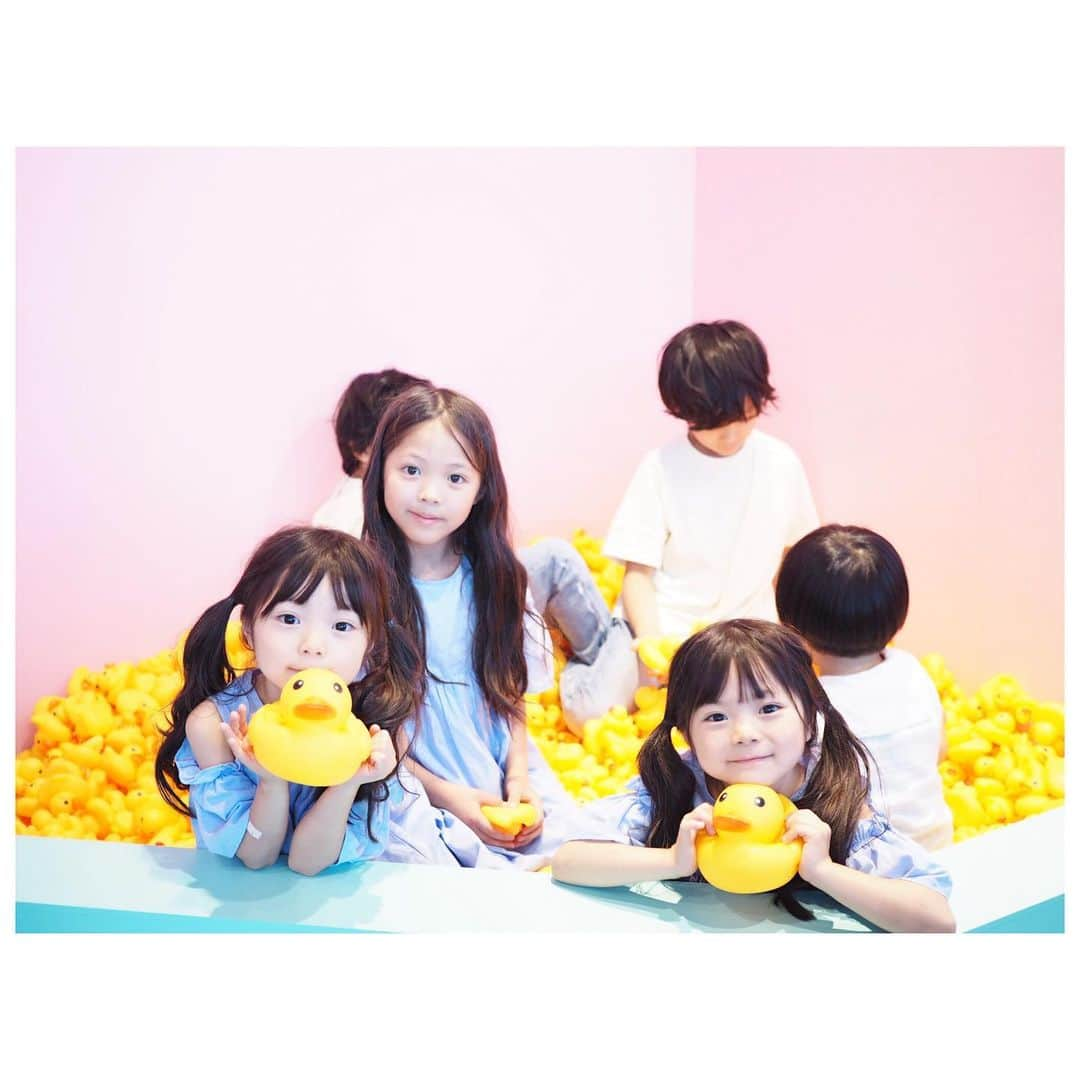 Yukiさんのインスタグラム写真 - (YukiInstagram)「@vinyl_museum  VINYL MUSEUMのつづきをもう少しだけ載せさせてください♡ 🐤に大喜び😂✨w  みんな夢中で遊んでいて可愛かった💓 @lovot_official が可愛くてほっこり♡ * * ちょうど空港に向かう途中に2歳前の双子のお子さんのいるパパさんが話しかけて下さり、双子育児のお話をしながら空港へ向かいました◟̆◞̆ 双子トークを話し出したらついつい話が止まらなかったです◟̆◞̆ w  この度、Ameba さんにお声がけいただき、オフィシャルブログを書かせていただくことになりました♡  Instagramには載せきれない写真や、双子含む3人育児のお話や日々のことも残していけたらいいなぁと思います♡♡ * * トップページとハイライトから飛べますのでもしよければ見ていただけたら嬉しいです◟̆◞̆♡♡ * * #VINYLMUSEUM  #ビニールミュージアム  #hanedavm  #ラガールVM  #RWC2019  #rwc2019_moment  #iNSPiC使ってみた  #LOVOT #ラボット  #instalove #三姉妹 #双子 #twins  #Ameba #amebaオフィシャルブロガー」6月15日 22時47分 - yukikuu96