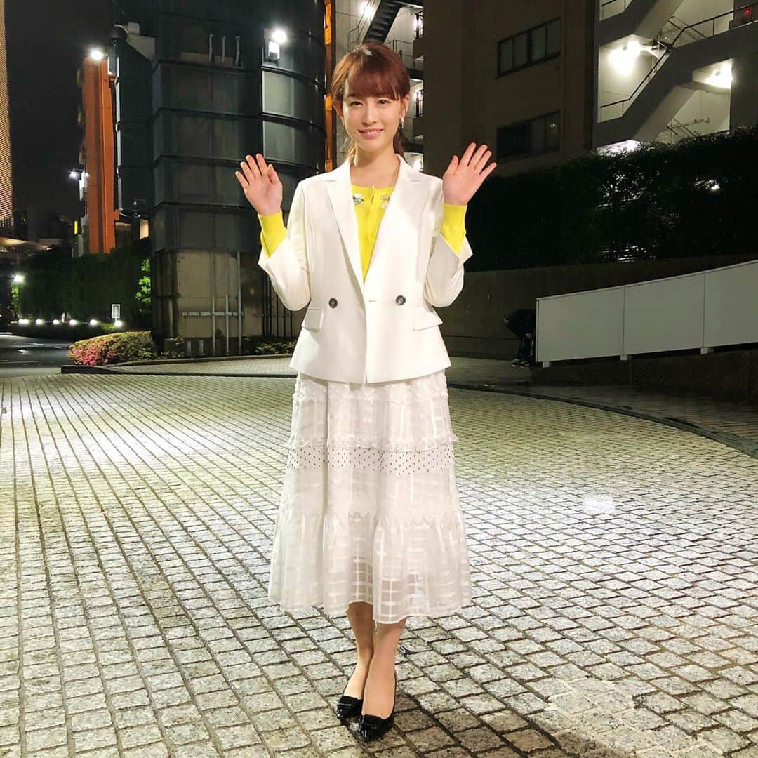 新井恵理那さんのインスタグラム写真 - (新井恵理那Instagram)「今夜のNキャスもご覧いただきありがとうございました！ きのう発表されたオリコンのお天気キャスターランキングで8位と、森田さん森さんに挟まれて光栄でした(o^^o)  来週以降もみなさんのお役に立てるように努める所存です。どうぞよろしくお願いします( ^ω^ ) #新情報7daysニュースキャスター #お天気キャスター #新井恵理那」6月15日 23時46分 - elina_arai