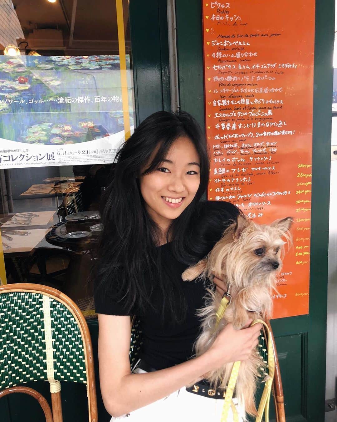 芦田ユリナのインスタグラム：「I swear, I sometimes do more with my dog than using her as a prop👀 • • • • • #chorkie #chihuahuayorkie #ヨーチワ」