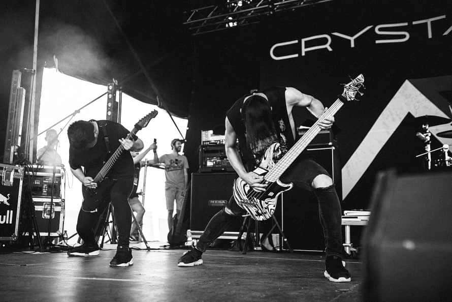 Crystal Lakeさんのインスタグラム写真 - (Crystal LakeInstagram)「Thank you @novarockfestival in Austria 🇦🇹 You guys were deserve it! See you in August with @parkwaydriveofficial and @thyartinstagram 👍  Photo: @johngyllhamn  #CrystalLake #Helix #WorldTour2019 #NovaRockFestival」6月15日 19時02分 - crystallake777