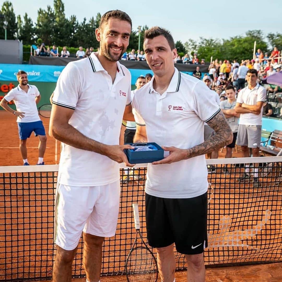 マリオ・マンジュキッチのインスタグラム：「🎾 #GemSetHrvatska #marincilicfoundation #croatia #mm17🌪」
