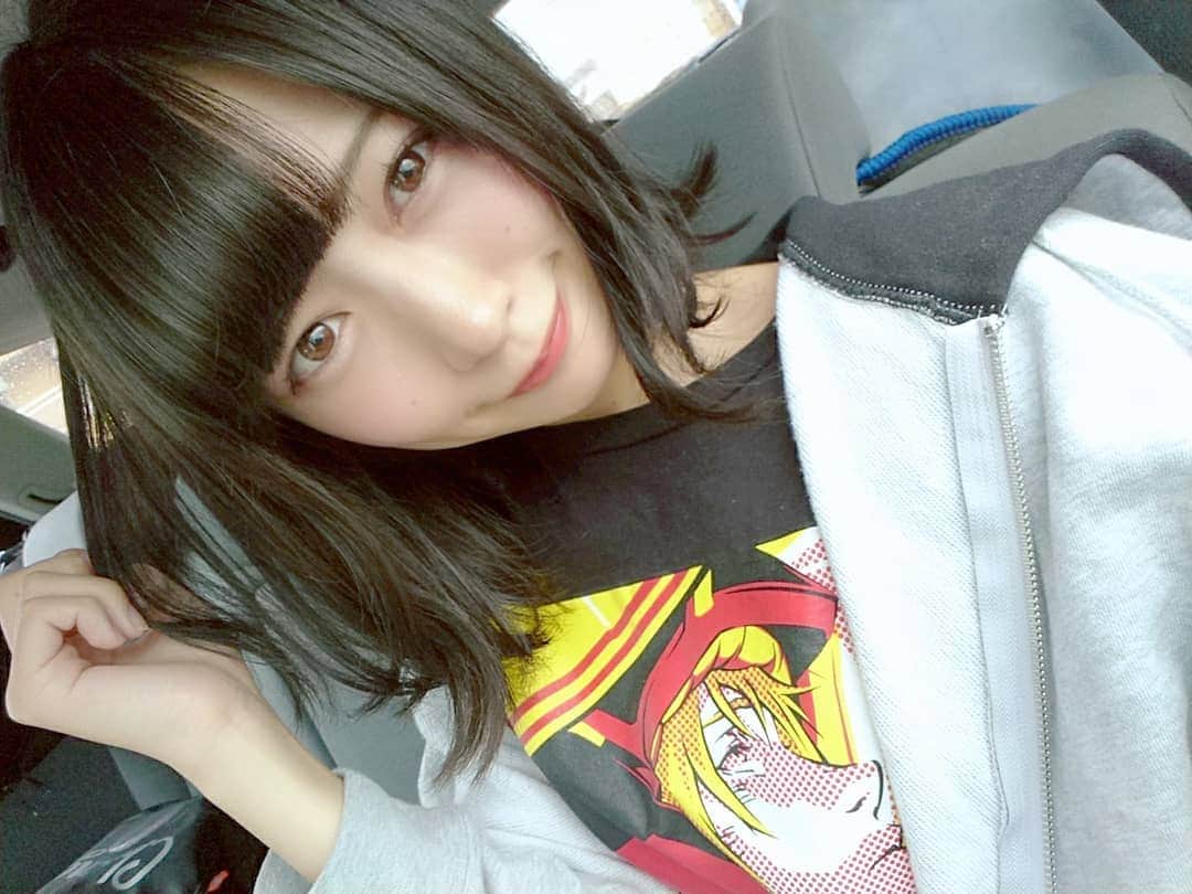 空野青空のインスタグラム：「おはろ〜🐣☀ そういえば昨日前髪切ったのだった(≡⌒∀⌒≡)~❥·･ . . . #おはようございます #おはよう #goodmorning #あおにゃん #空野青空 #あおべべ #aonyan #前髪ぱっつん #外ハネボブ #黒髪 #ヲタT #ガンダムUC #GUNDAM #裸眼 #幸薄顔ちゃん #STRICTG」