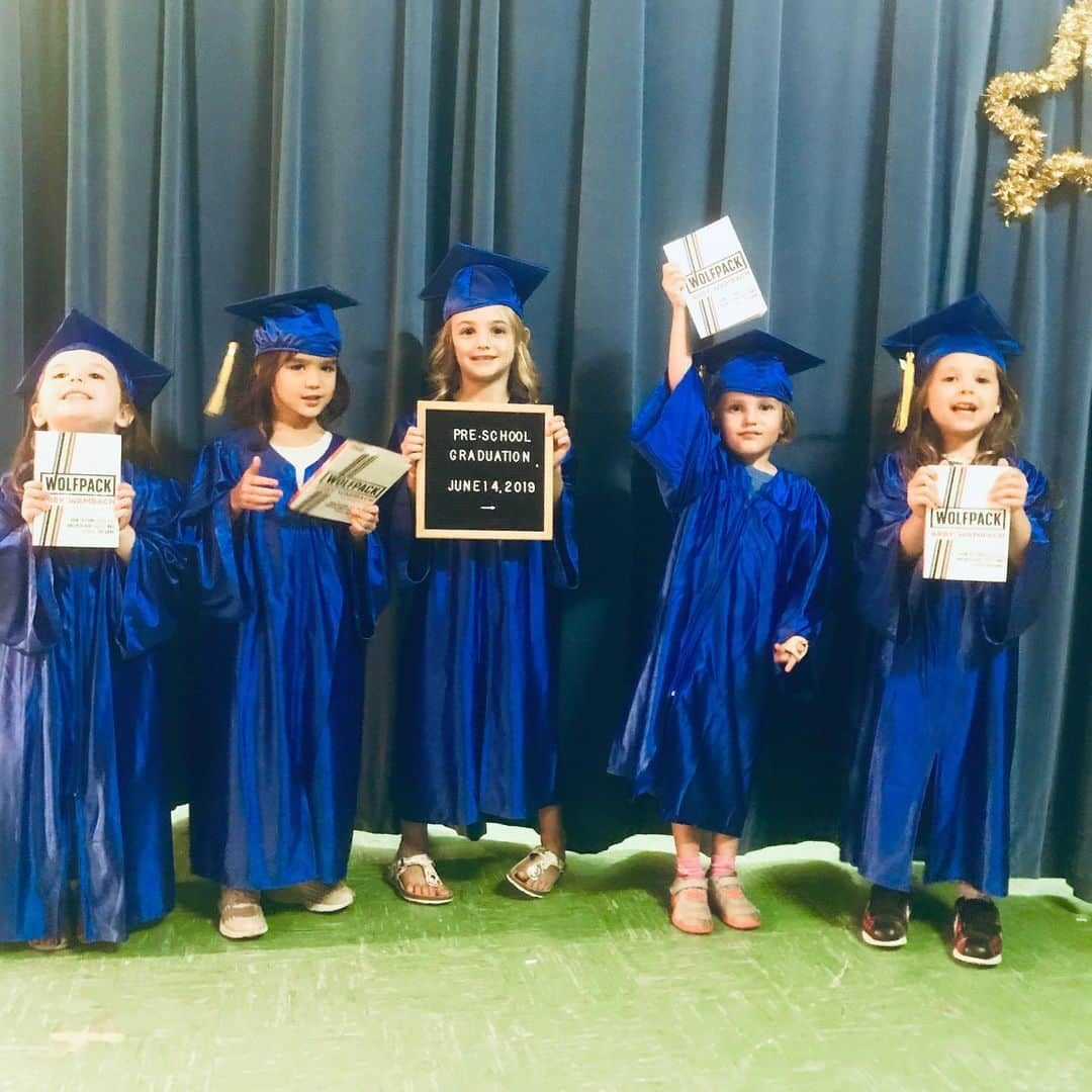 アビー・ワンバックさんのインスタグラム写真 - (アビー・ワンバックInstagram)「Swipe left to Check out these Wolf Pups at their pre-school graduation yesterday.  The future of the Pack is strong!  #Wolfpack」6月16日 0時19分 - abbywambach