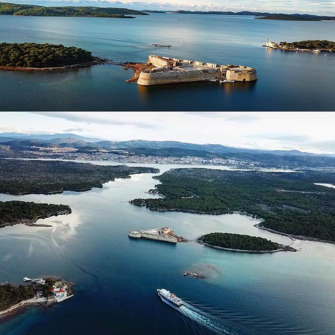 ゴラン・ヴィシュニックさんのインスタグラム写真 - (ゴラン・ヴィシュニックInstagram)「Great news! ...👍... Reconstruction of #stnicholasfortress (Zoom in!) in my beautiful hometown is finished and the museum is open for visitors just in time for summer! ...😊... This is the second #unescoworldheritage sight in Šibenik, the first one of course being #sibenikcathedral ...😎... Well done @grad.sibenik ...💪👏👍... #unesco #sibenik #jadrija ( I took these while there this last winter...😉 ) #croatia #croatiafulloflife」6月16日 0時20分 - goran_visnjic