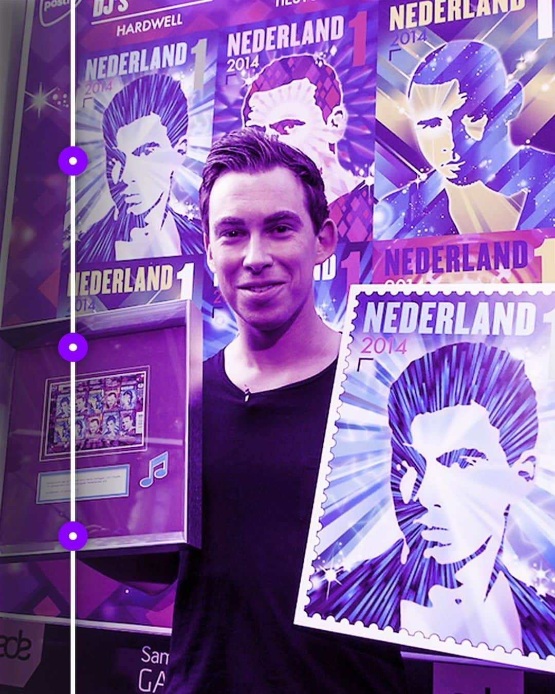 ハードウェルさんのインスタグラム写真 - (ハードウェルInstagram)「✉️ Dutch postal service @postnl celebrated Dutch dance music in 2014 by giving @afrojack, @arminvanbuuren, @dashberlin, @tiesto and myself our very own postage stamp! A true honor❤️ Have you ever seen these stamps? #StoryOfHardwell」6月16日 0時43分 - hardwell