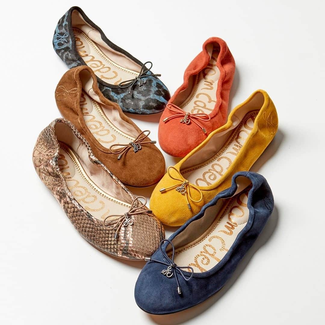 サムエデルマンのインスタグラム：「Fabulous flats - our Felicia in new colors!」