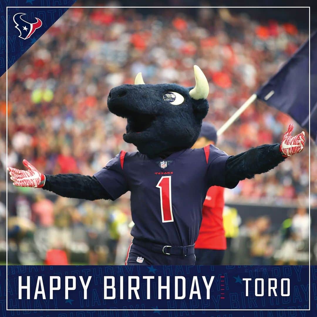 ヒューストン・テキサンズさんのインスタグラム写真 - (ヒューストン・テキサンズInstagram)「Tap twice to wish @texanstoro1, aka the best mascot in the NFL, a happy birthday! 🎉🎈」6月16日 2時29分 - houstontexans