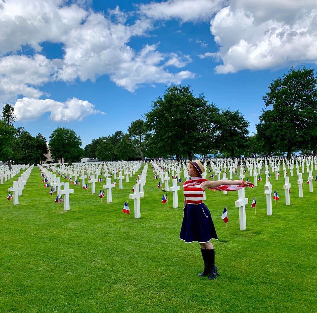 ボニー・モーガンのインスタグラム：「Farewell Normandy. Thank you. For everything. Merci. Au Revoir. Vive la Libertés! #therearenowords」