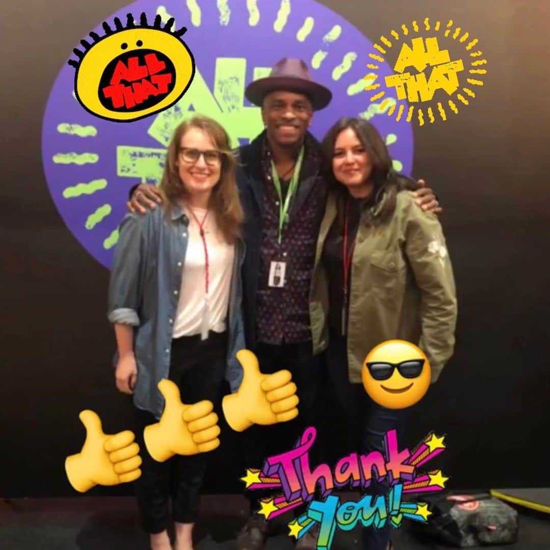 レスリー＝アン・ハフさんのインスタグラム写真 - (レスリー＝アン・ハフInstagram)「Y’all gotta watch the reboot of @allthat - premieres TONIGHT on @nickelodeon @ 8pm!  I got to shadow director extraordinaire @ericdeanseaton on a hilarious episode! The cast is so talented and the crew was a dream! Thank you for having me @beckdrys and special mention to my shadow buddy @carmesancheeses 👍✨🙌🎉🎈☀️」6月16日 3時08分 - leslieannehuff