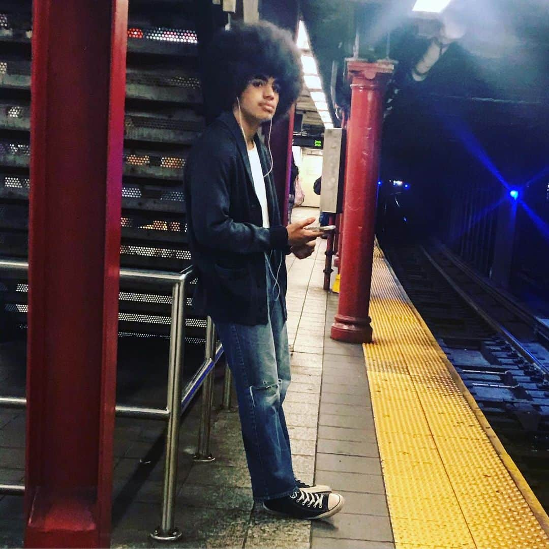 JULIEN D'YSさんのインスタグラム写真 - (JULIEN D'YSInstagram)「Cool #subway#afro#newyork#⭐️#saturday15.1019 #newyorker」6月16日 5時09分 - juliendys