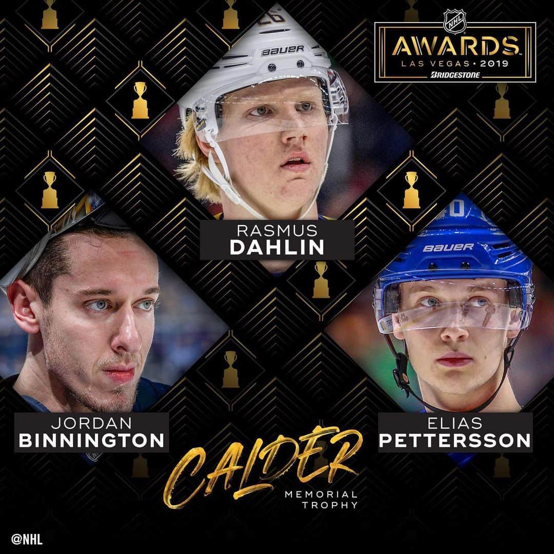 NHLさんのインスタグラム写真 - (NHLInstagram)「Three great nominees, but only one will win the Calder Trophy — who will it be? #NHLAwards」6月16日 10時02分 - nhl
