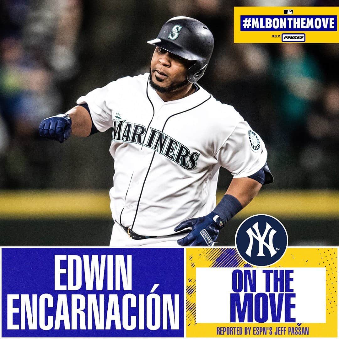 MLBさんのインスタグラム写真 - (MLBInstagram)「The parrot is flying to NY. The Yankees reportedly acquire Edwin Encarnación from Seattle, per Jeff Passan. 💪」6月16日 10時18分 - mlb