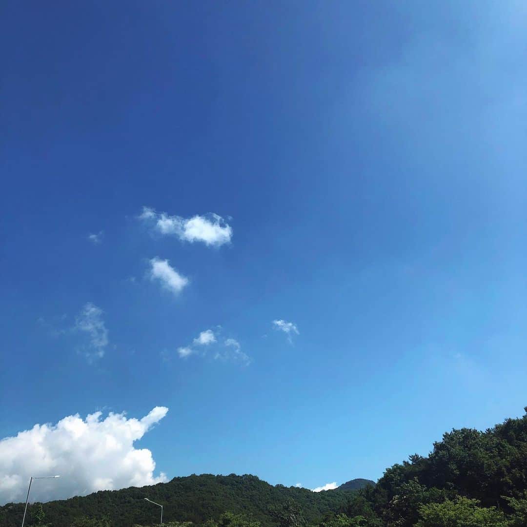 ソ・ジフンさんのインスタグラム写真 - (ソ・ジフンInstagram)「하늘, 흰 그리고 초록 하늘색은 다른이름이 떠오르지 않는다. 문득 슬프기도하고 기분도 좋아지는 묘한 하늘만의 색깔」6月16日 10時59分 - jihux