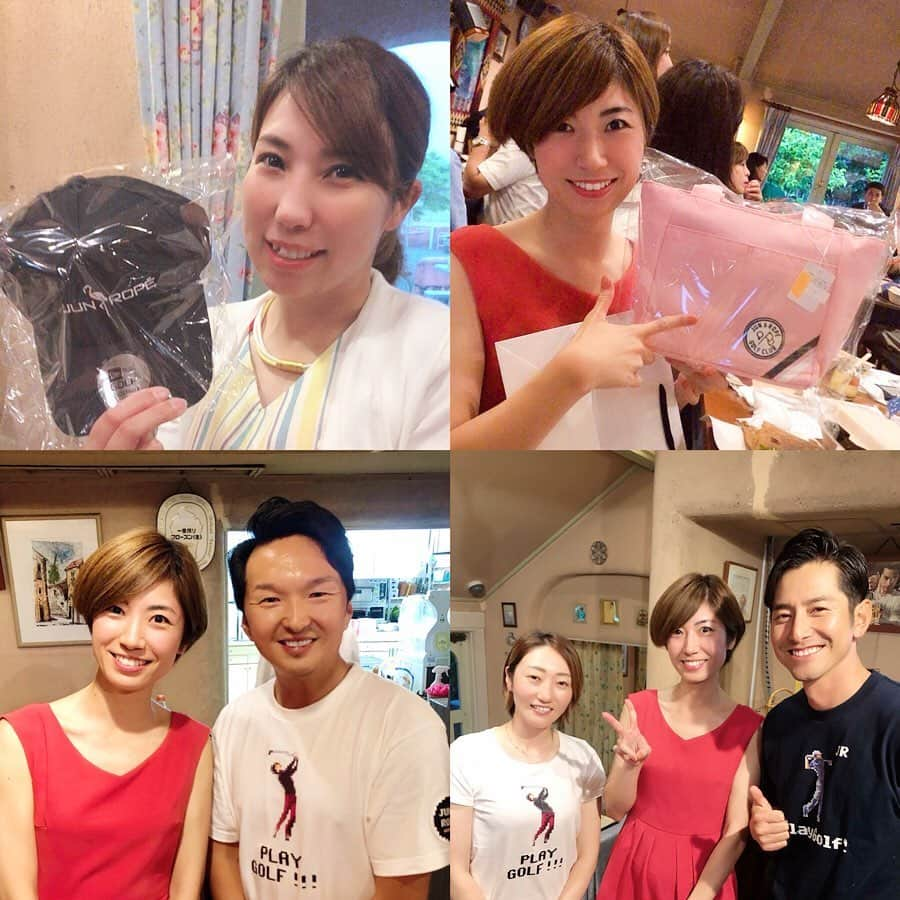 Alyssaさんのインスタグラム写真 - (AlyssaInstagram)「JUN&ROPE "FUN" GOLF 2019 * お気に入りの写真たち💛 ①こころちゃんと😍  ますます可愛くなってました♫ ②まどさわの組がやってたポーズを皆で😘笑 ③まきてぃとお揃いのスカート  洗ったら短くなったのか超ミニ😂  次に洗った時に伸ばしたら、元に戻りました👍 ④飯島プロ&笹原プロと👩‍❤️‍👩👩‍❤️‍👩 ⑤パーティ  カートバッグget😙  肥野さんは近くで見ても眩しいくらいイケメン。 ⑥お料理  ロペでハンバーグ初めて食べたけど美味しかった🙆‍♀️ * #junandrope #ジュンアンドロペ　#curucuru #キュルキュル  #instagolf #golstagram #ゴルフ #golf #골프 #ゴルフ女子 #女子ゴルフ #目指せ美スイング #golfswing  #ゴルフスイング #골프스윙 #ボールチェンジャー」6月16日 11時26分 - alyssa_golf