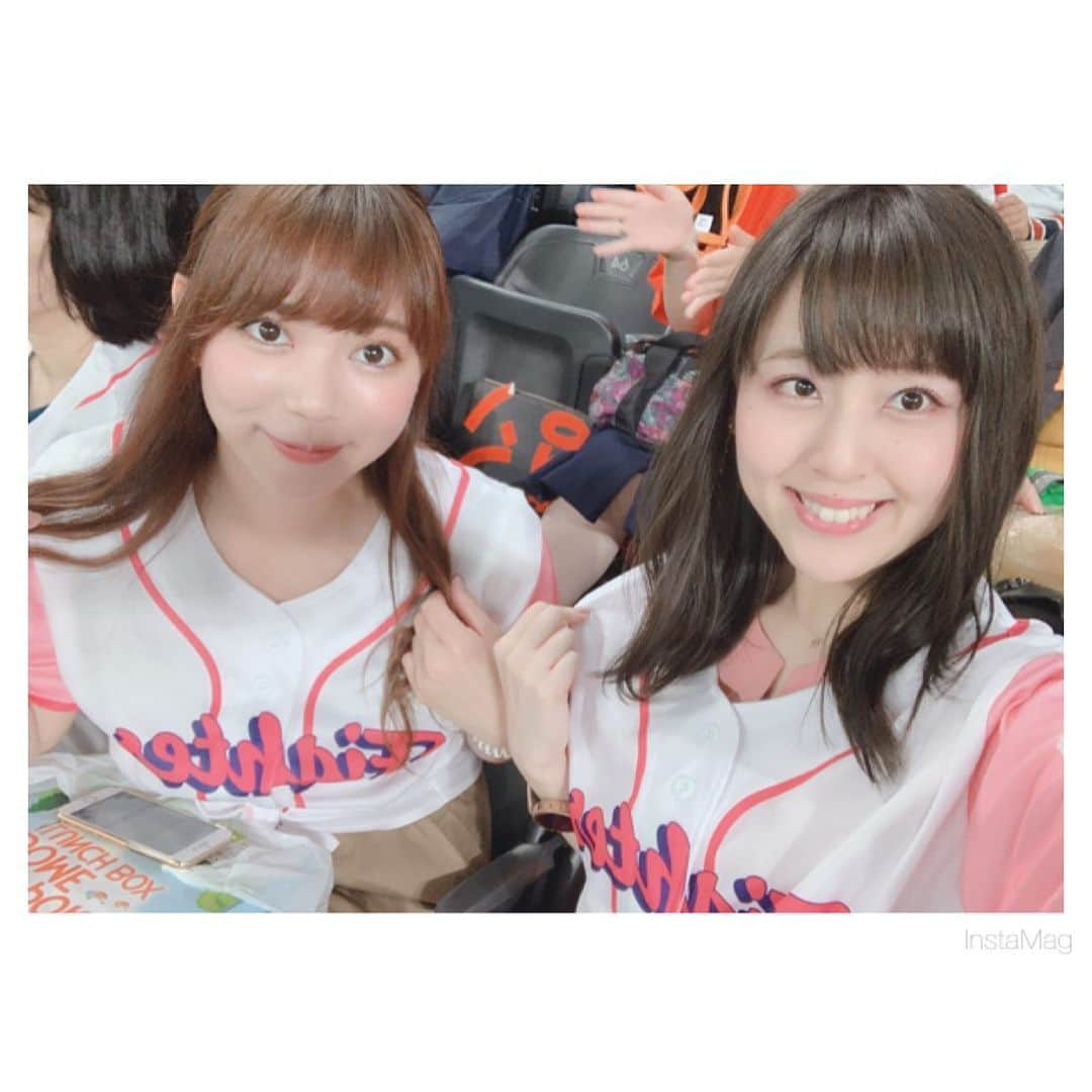 磯田彩実さんのインスタグラム写真 - (磯田彩実Instagram)「. きのう#ガールズデー に参戦してきました⚾️✩. . 今年はピンクのユニフォーム👚. かわいくてお気に入り😋. . . vsジャイアンツ、カード勝ち越しに期待ですね✊✨. . . 私は#ハム女#ハムジョ って思っていたけど、. #ファイターズ女子 ののとはなんと呼んでいますか？🤔. . . . #ポリー ちゃん#いつもかわいい 🐿. #ファイターズ#lovefighters#驀進 . #ろみちゃん.」6月16日 13時20分 - ayami_isoda.tvh7