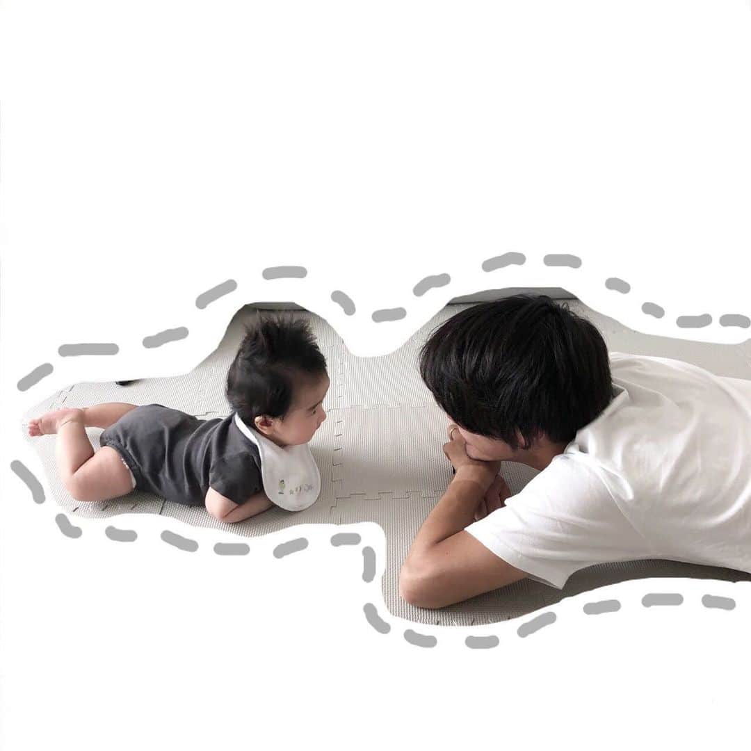 大山啓輔のインスタグラム：「. . #父の日 #fathersday #baby #デレデレふぁざー」