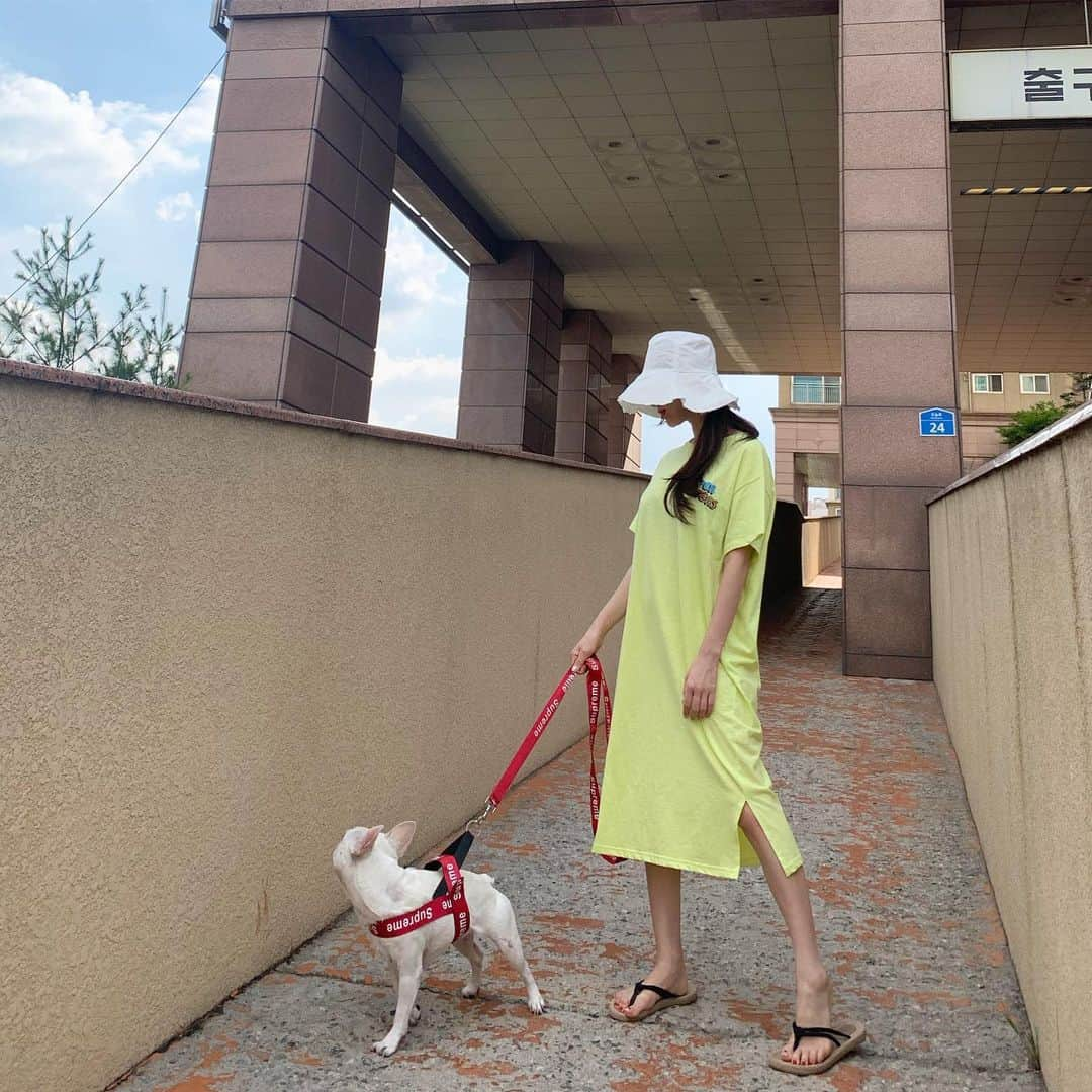 Hyemiさんのインスタグラム写真 - (HyemiInstagram)「주말엔 산책이지💚」6月16日 16時29分 - hinzajoa