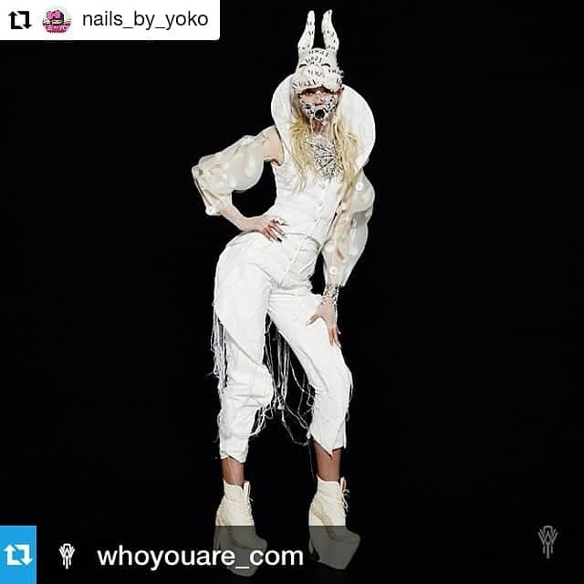 ガソリングラマーさんのインスタグラム写真 - (ガソリングラマーInstagram)「PRESS PROMO FLASHBACK @gasolineglamour #gasolineglamour X @voguemagazine #VOGUE #BUNNY #MASK #MADEBYME 🐇🐰 #Repost @nails_by_yoko • • • • • • #Repost from @whoyouare_com with @repostapp --- Instavideo 3 Credits Director: @Jonas Akerlund Model: @fridabgustavsson Headpiece: Lara Jensen @thelarajensen #larajensen Mask: Gasoline Glamour @gasolineglamour #gasolineglamour Vest, Crop Jacket, Pants: Thom Browne @thombrowneny #thombrowne Shoes: Masaya Kushino @masayakushino #masayakushino Necklace, Bracelet: Manik Mercian @manik_mercian #manikmercian Ring: Loree Rodkin @loreerodkin #loreerodkin Gloves: Stylists own Nails: @nails_by_yoko #nailsbyyoko Hair: @patriciamoraleshair #patriciamoraleshair Makeup: @ozzysalvatierra #ozzysalvatierra」6月17日 3時37分 - gasolineglamour