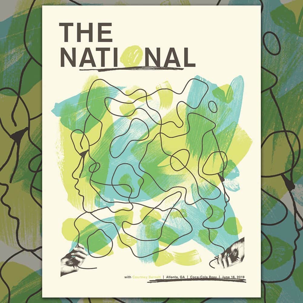 コートニー・バーネットのインスタグラム：「Atlanta tonight!! The Roxy. Doors 7pm. Cb 7:45pm. @thenational 9pm. Poster by @nerlsays」