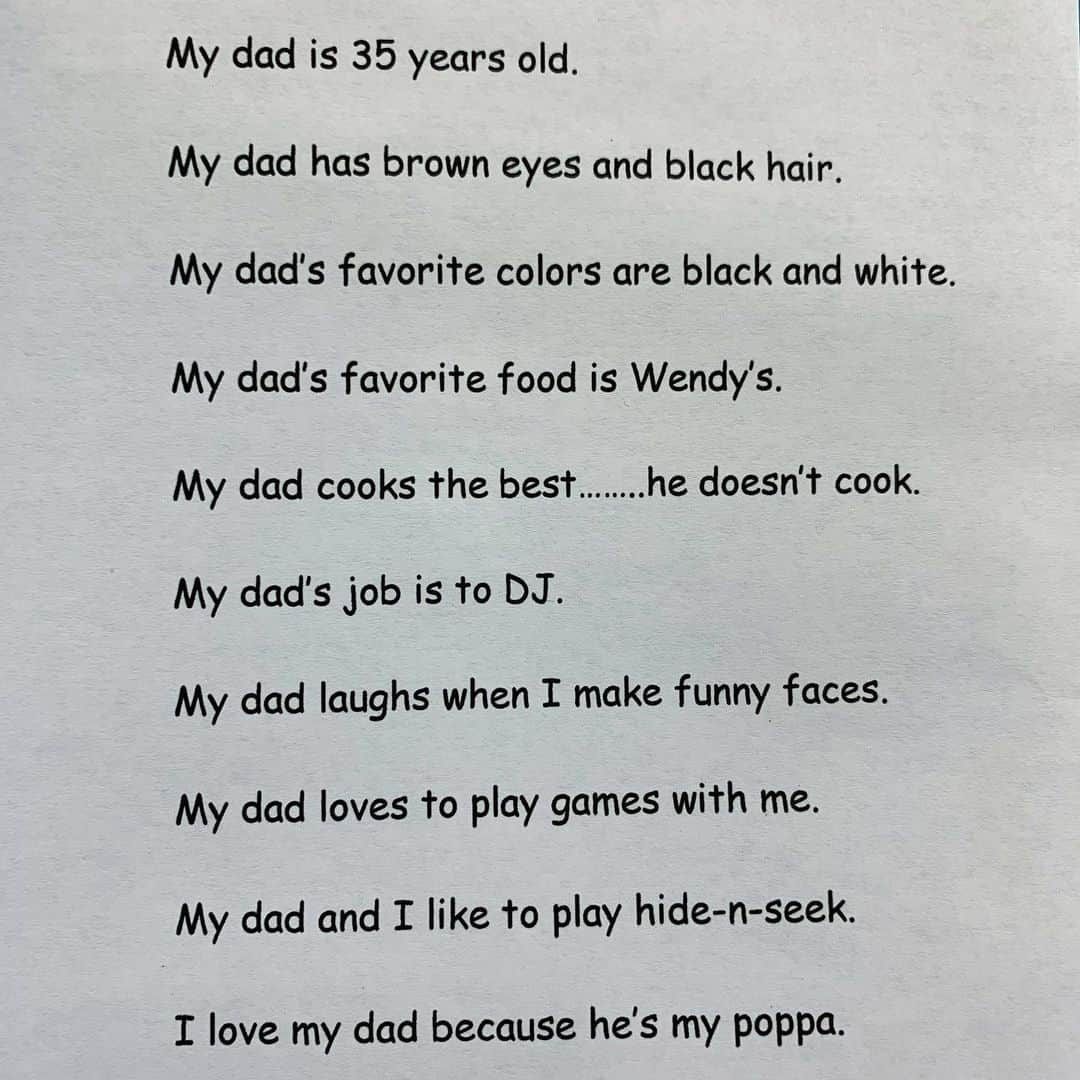 レイドバック・ルークさんのインスタグラム写真 - (レイドバック・ルークInstagram)「Came home from a weekend of shows to this, my 5 year old daughter made this write up about me ❤️. . Shout out to my fiancée @ashleynoel_xo for the wonderful surprise! 💝 #FathersDay」6月17日 2時27分 - laidbackluke