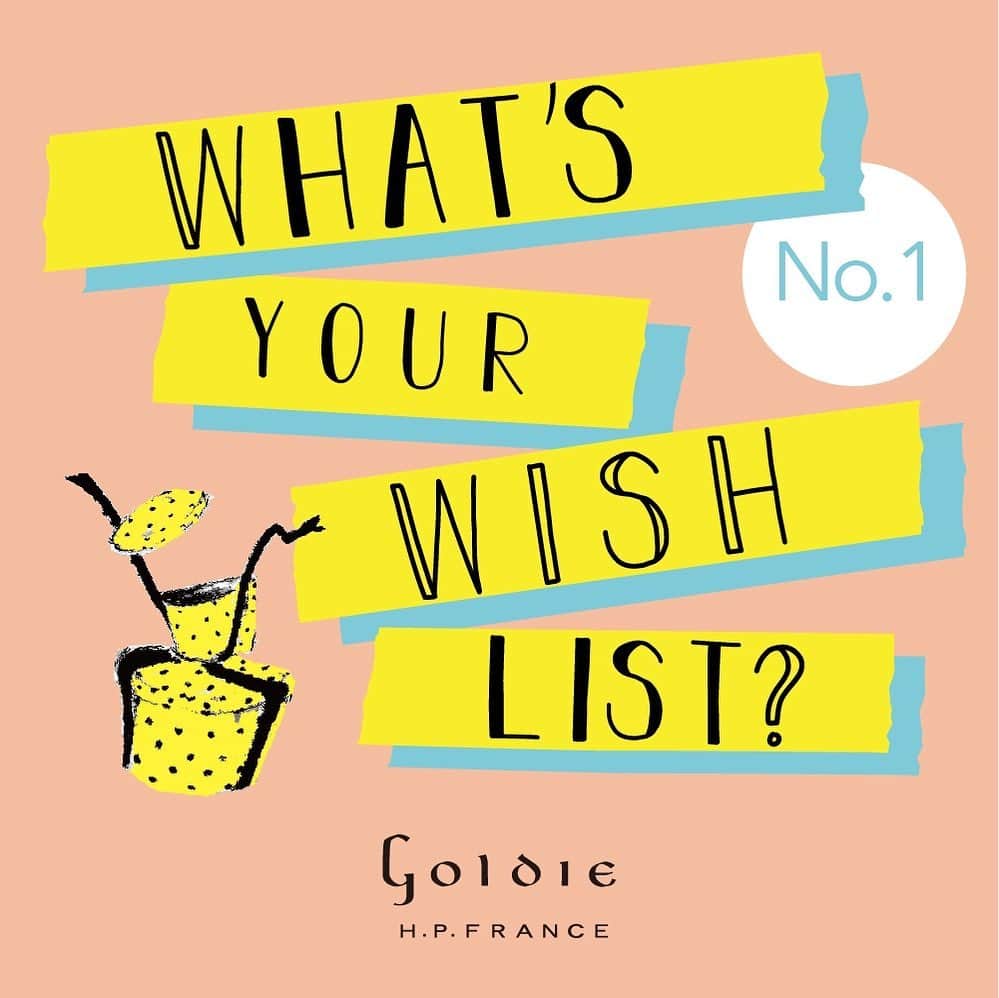 のインスタグラム：「【FEATURE STORY】 goldie H.P.FRANCE -What's your wish list？ Vol.1-  H.P.FRANCEスタッフおすすめのアイテムやリアルバイ、純愛・偏愛ブランドなど幅広く紹介する新コーナーが登場。﻿第一回は3名のセレクターが、おすすめしたいディテールや着こなしのポイントなどを提案します。﻿ ※特集ページはプロフィール欄のURLよりご覧頂けます。  #fashion #shopping #wishlist #summerstyle #coordinate #bag #hat #shoes #dress #jewellery #hpfrance #アッシュペーフランス #howpeoplelive」