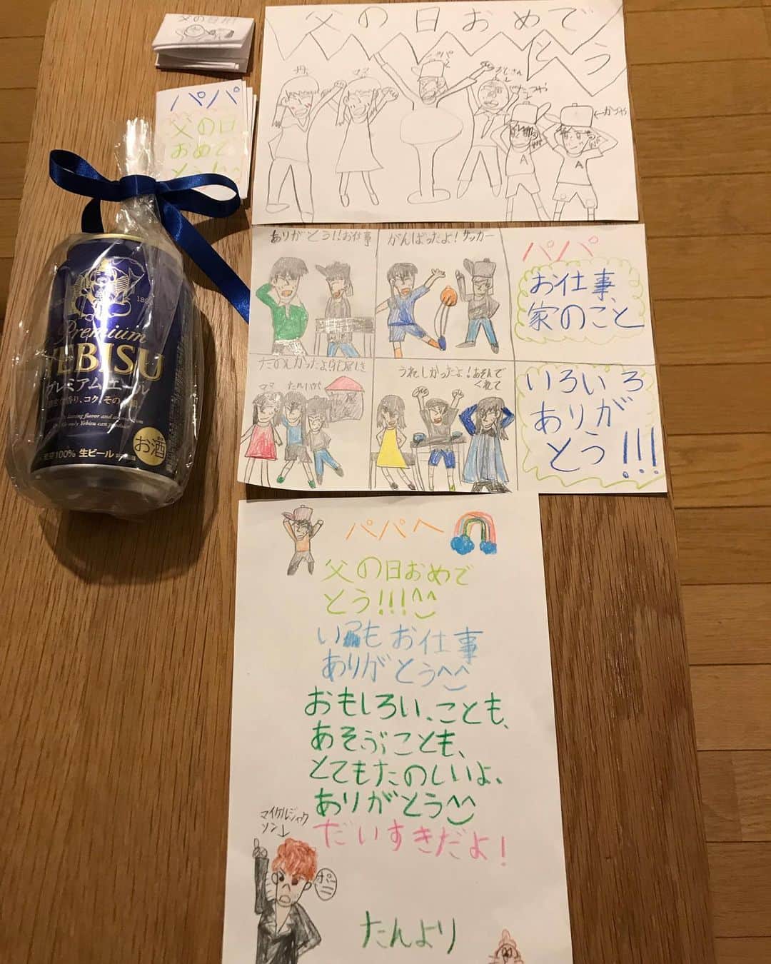 KEN KAGAMIさんのインスタグラム写真 - (KEN KAGAMIInstagram)「娘が父の日のプレゼントに自分のお小遣いでビールを買ってくれました。」6月16日 20時22分 - kenkagami