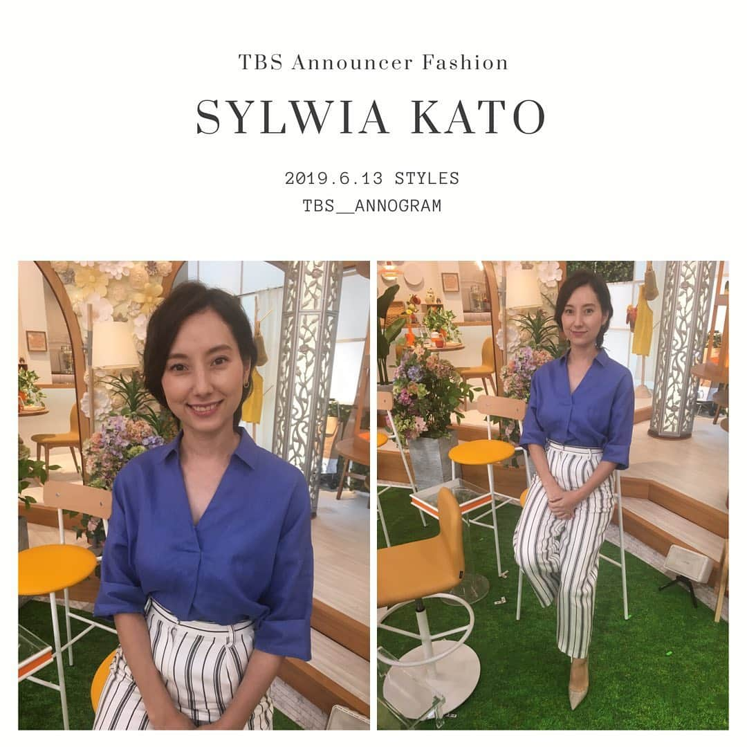 TBSアナウンサー公式さんのインスタグラム写真 - (TBSアナウンサー公式Instagram)「👗 SYLWIA KATO Outfit Of This Week✨  #tbsannouncersfashion #fashion #加藤シルビア #vol8 #Spring #outfitofthisweek #ootw #ootd #あさチャン #20190613 #OA @tbs_asachan」6月16日 20時26分 - tbs_annogram