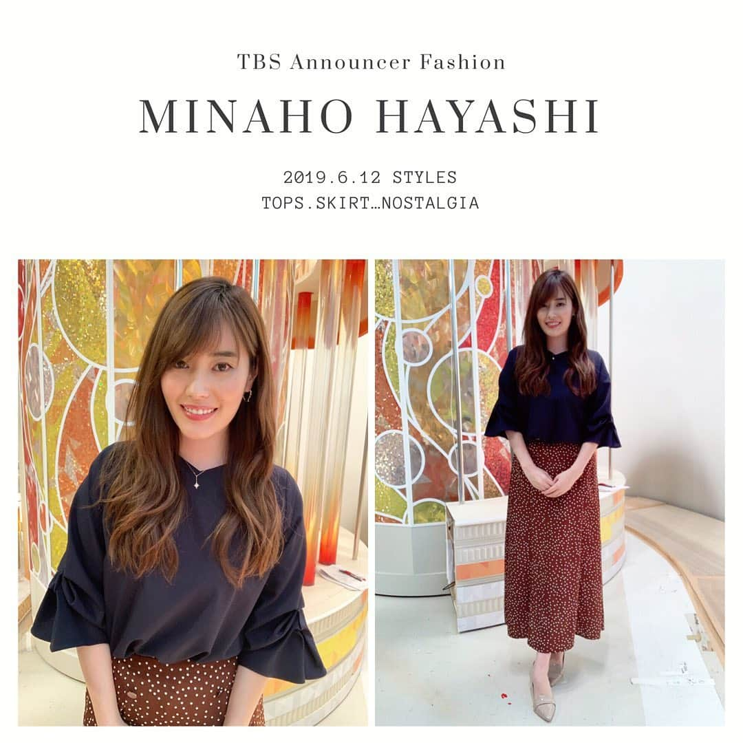 TBSアナウンサー公式さんのインスタグラム写真 - (TBSアナウンサー公式Instagram)「👗 MINAHO HAYASHI Outfit Of This Week✨  tops.skirt…nostalgia  #tbsannouncersfashion #fashion #林みなほ #vol8 #Spring #outfitofthisweek #ootw #ootd #ひるおび #20190612 #OA」6月16日 20時27分 - tbs_annogram