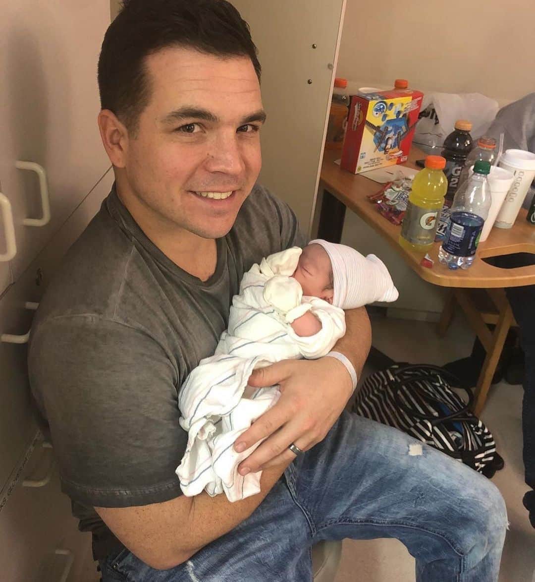 ディーナ・ニコール・コルテーゼのインスタグラム：「Happy First Fathers Day! I never thought I could love you more then I did until I saw you hold our son for the first time .. your such an amazing father to CJ and husband to me .. the way CJ looks at you melts my heart .. he loves his daddy so much .. Daddy’s mini for sure .. your such a hands on dad and even when exhausted after work you come home and help me with our little man ❤️ I can’t wait for us to get home and celebrate .. it’s your day today ! We love you so much !」
