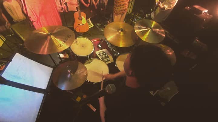 吉澤響のインスタグラム：「2019/06/01 青山月見ル君想フ 『ぷれぜんと』/ セカイイチ  #セカイイチ #live #drums #drummer」