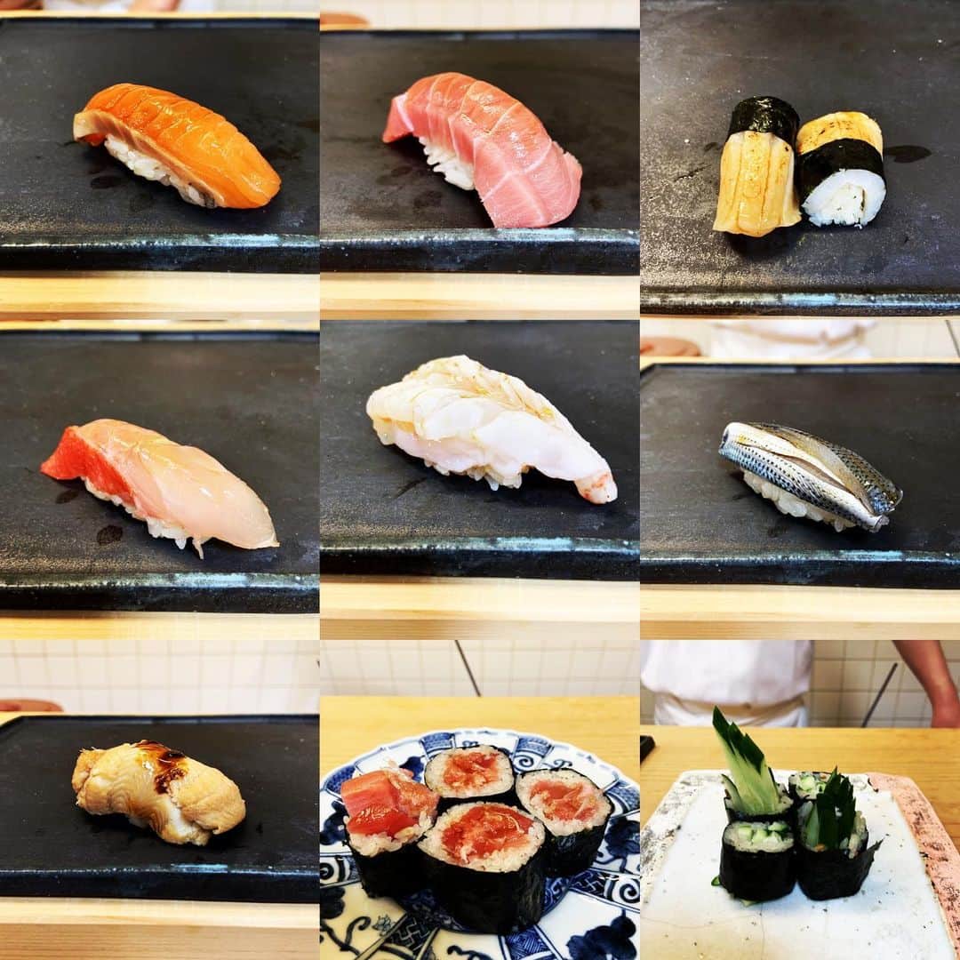 志摩有子さんのインスタグラム写真 - (志摩有子Instagram)「千駄木の松寿司で父の日ごはん。日本酒もいただいていい感じ。どれもこれも美味しい。 #千駄木 #寿司 #鮨 #sushi #週末のみ営業 #父の日 #いつもありがとう」6月16日 22時28分 - ariko418