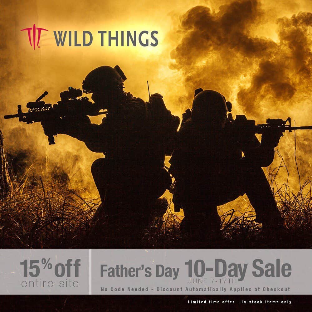 ワイルドシングスさんのインスタグラム写真 - (ワイルドシングスInstagram)「Happy Father’s Day! 24-hours left!  Wild Things Father’s Day 10-Day Sale: 15% off the entire site, no code needed! —- #military #soldier #socom #coldweather #knuckleroaster」6月16日 23時07分 - wildthingsgear