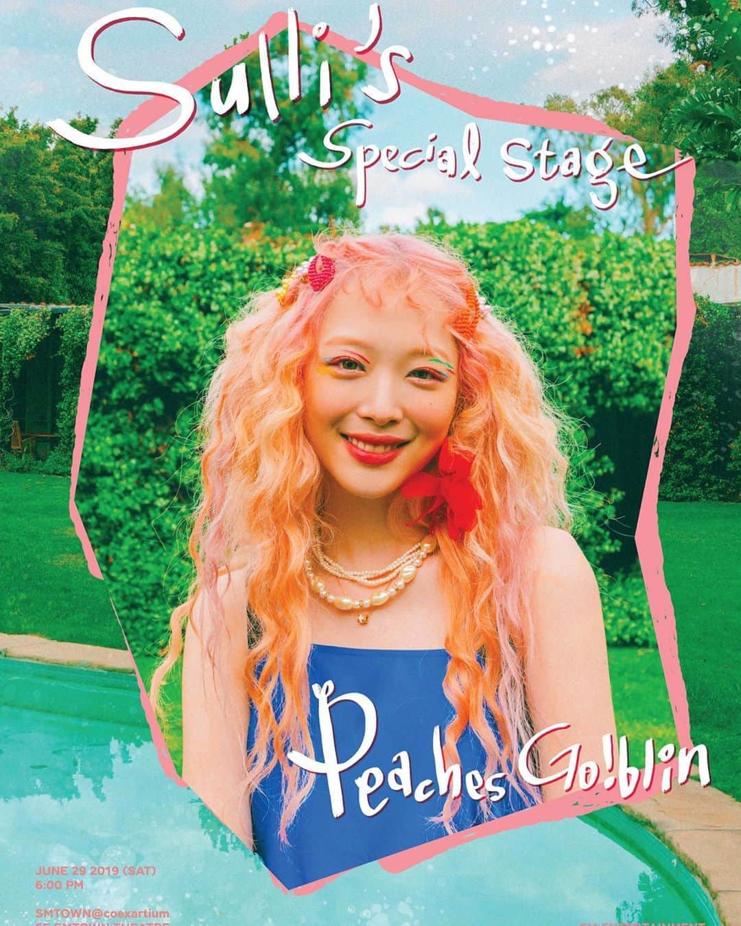 ソルリさんのインスタグラム写真 - (ソルリInstagram)「• 공 연 명 : Sulli’s Special Stage “Peaches Go!blin” • 일  시 : 2019년 06월 29일 (토) 06:00 PM • 장  소 : SMTOWN@coexartium 5F SMTOWN THEATRE • 예 매 처 : YES24 (http://ticket.yes24.com) #복숭이들 #우리만난다 #팬미팅 #드디어 #고블린」6月17日 12時56分 - jelly_jilli