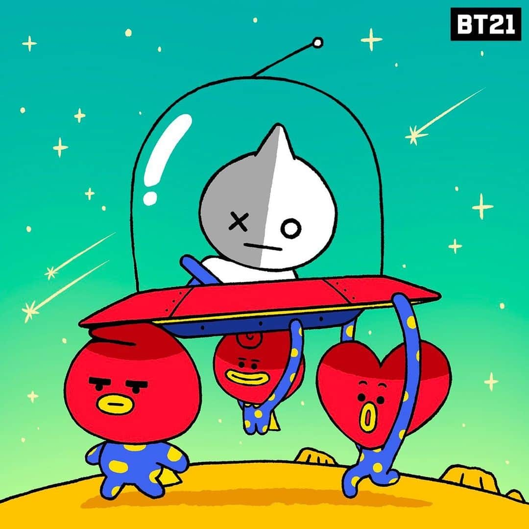 BT21 Stars of tomorrow, UNIVERSTAR!さんのインスタグラム写真 - (BT21 Stars of tomorrow, UNIVERSTAR!Instagram)「The ideal height difference right here 😉 #Ideal #EspeciallyFor #TITI #Teehee #TATA #TUTU #VAN  #ChildhoodMemories #BT21」6月17日 12時01分 - bt21_official