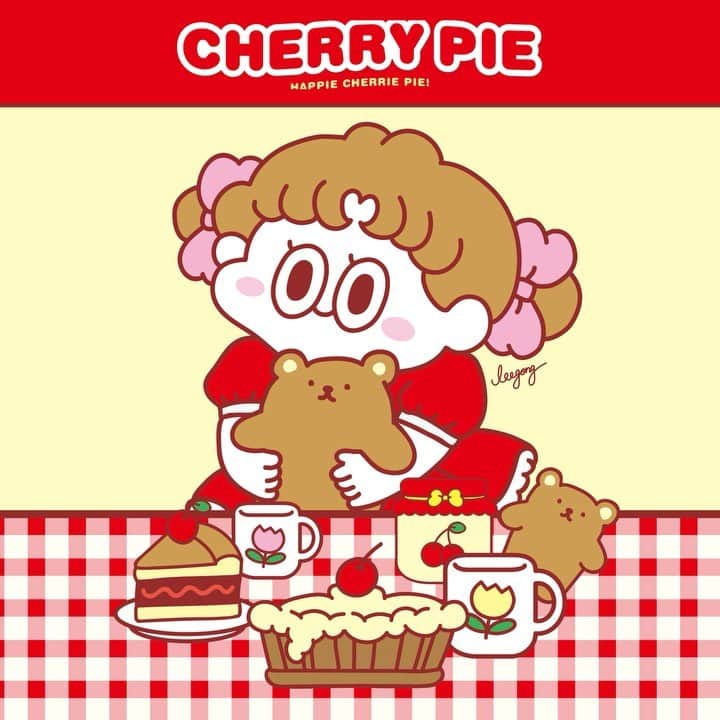 Chuuのインスタグラム：「CHUU X LEEGONG season.4✨ 🍒CHERRY PIE EDITION🍒  더 귀여워진 이번 콜라보,  오픈 완료💓 @mynameis20」