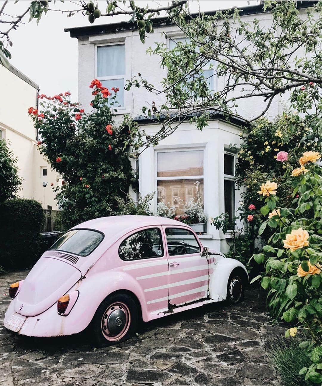 @LONDON | TAG #THISISLONDONさんのインスタグラム写真 - (@LONDON | TAG #THISISLONDONInstagram)「#ASundayCarPic from @__momentsofmine in #EastFinchley 💗💨 So cute! Who loves it?! 👇🏼👇🏼 // #thisislondon #vw #vwbeetle #beetle #carsoflondon #vwbug」6月17日 4時05分 - london