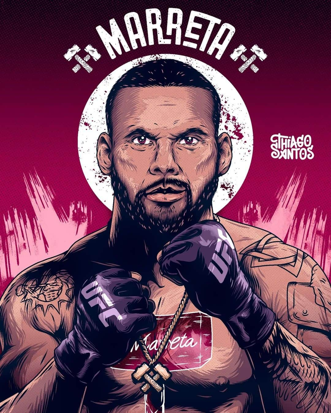 UFCさんのインスタグラム写真 - (UFCInstagram)「Ready to lay down the 🔨. Show us your #UFC239 Artwork! Terms and Condition ➡️ UFC.com/fanart (#UFCFanArt via @Benny.Singleton)」6月17日 4時00分 - ufc