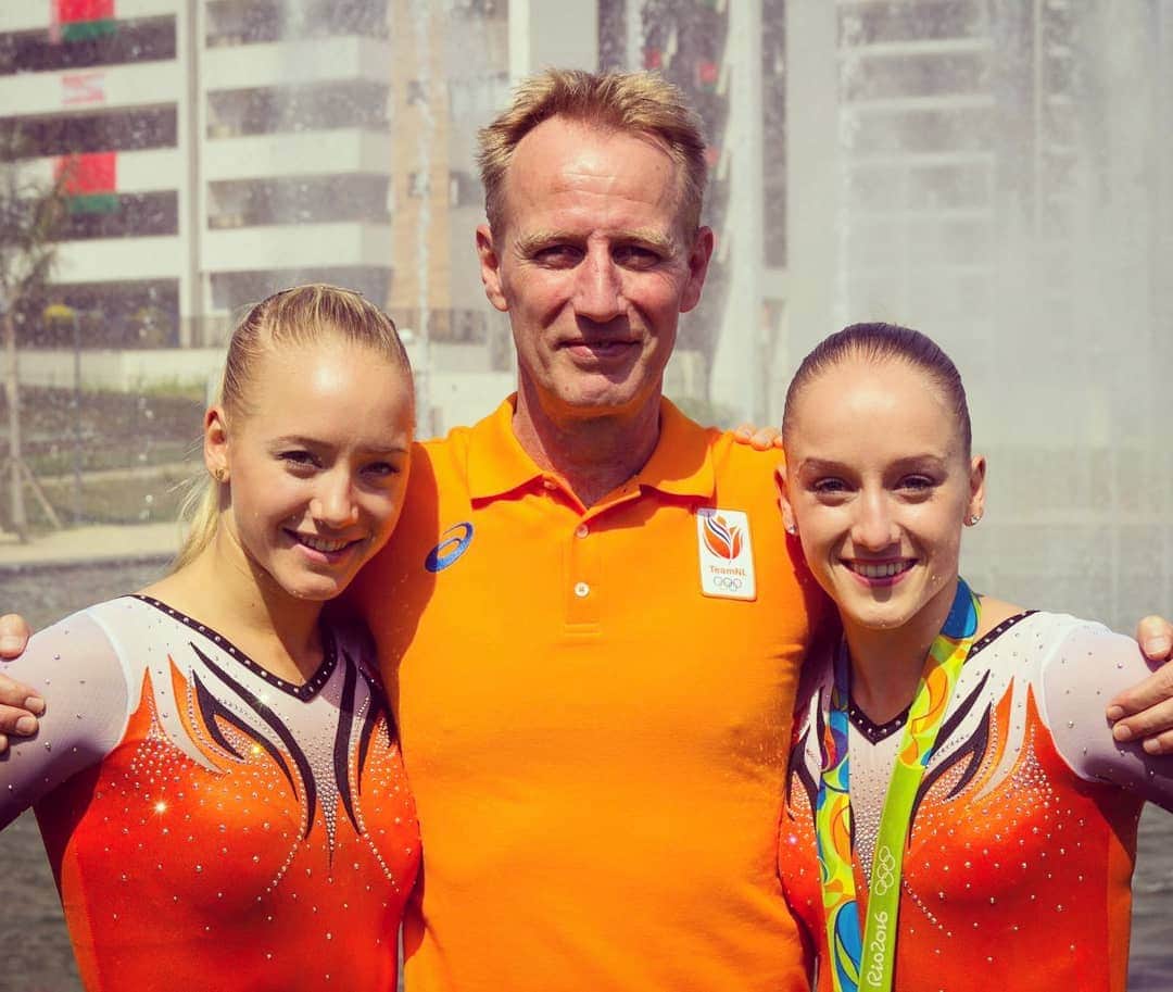 リーケ・ウェイファースのインスタグラム：「Daddy♡ Thank you for everything, you are my example in many ways, with your idealistic, passionate, determination, your natural energy to make people enthousiastic and connect with eachother to make the dream work as a team, and your fanatic and neverending effort you put into us to help us make our dreams come true 🌟 Like this one on the photo: our Olympic dream, I'm so blessed to have been able to experience this dream together,  that we made it happen together, and to be able to live with these precious memories forever ♡  I'm so proud and thankful for everything we have been through, the storms we survived, the joy we've shared, it is all part of a strong family team♡  #fathersday #proud #daddy #dreams #TeamWevers」