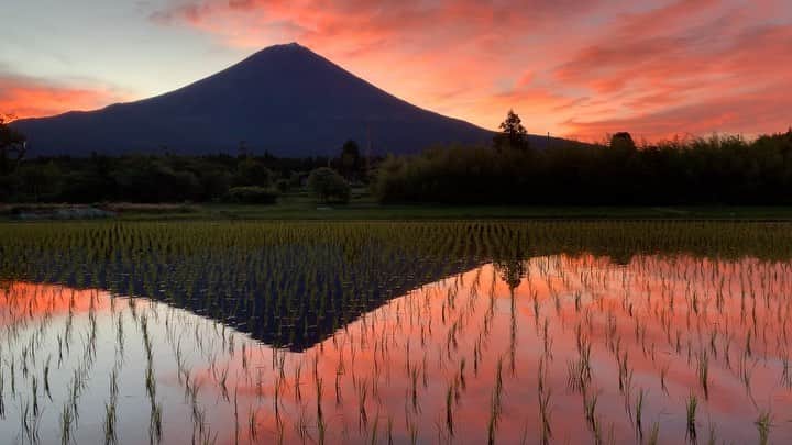 phantastic420のインスタグラム：「. 🤩🤩“Shizuoka” prefecture in Japan is a place where you can see the most “phantastic” Mt. Fuji🗻 in the world.🤩 #富士山 #mtfuji #japan #shizuoka #fujinomiya  #phantastic420photography #mostphantasticmtfuji #selamatpagi  #goodmorning  #おはようございます 😇😇😇😇😇😇😇🗻😇😇 方焼けなのが悔やまれます🤣」