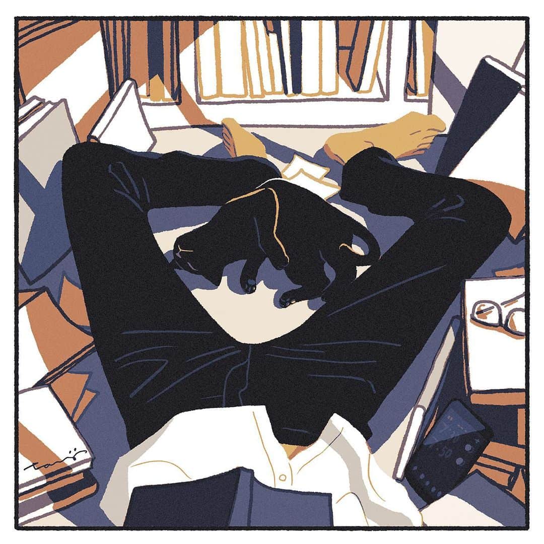 のインスタグラム：「#illustration #artwork #cat」