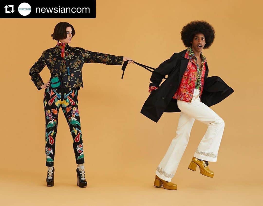 Sachiko Omoriのインスタグラム：「Hair and makeup for @newsiancom  #Repost @newsiancom with @get_repost ・・・ Photography by JUCO Coat by Newsian Models : Kayla Briann, Vernon Bobby Hair and Make-up by Sachiko Nails: Mel Shengaris Styling: Shun Watanabe Styling Assistant: Michael Vasquez Photography Assistant: Ross Martin #newsian」