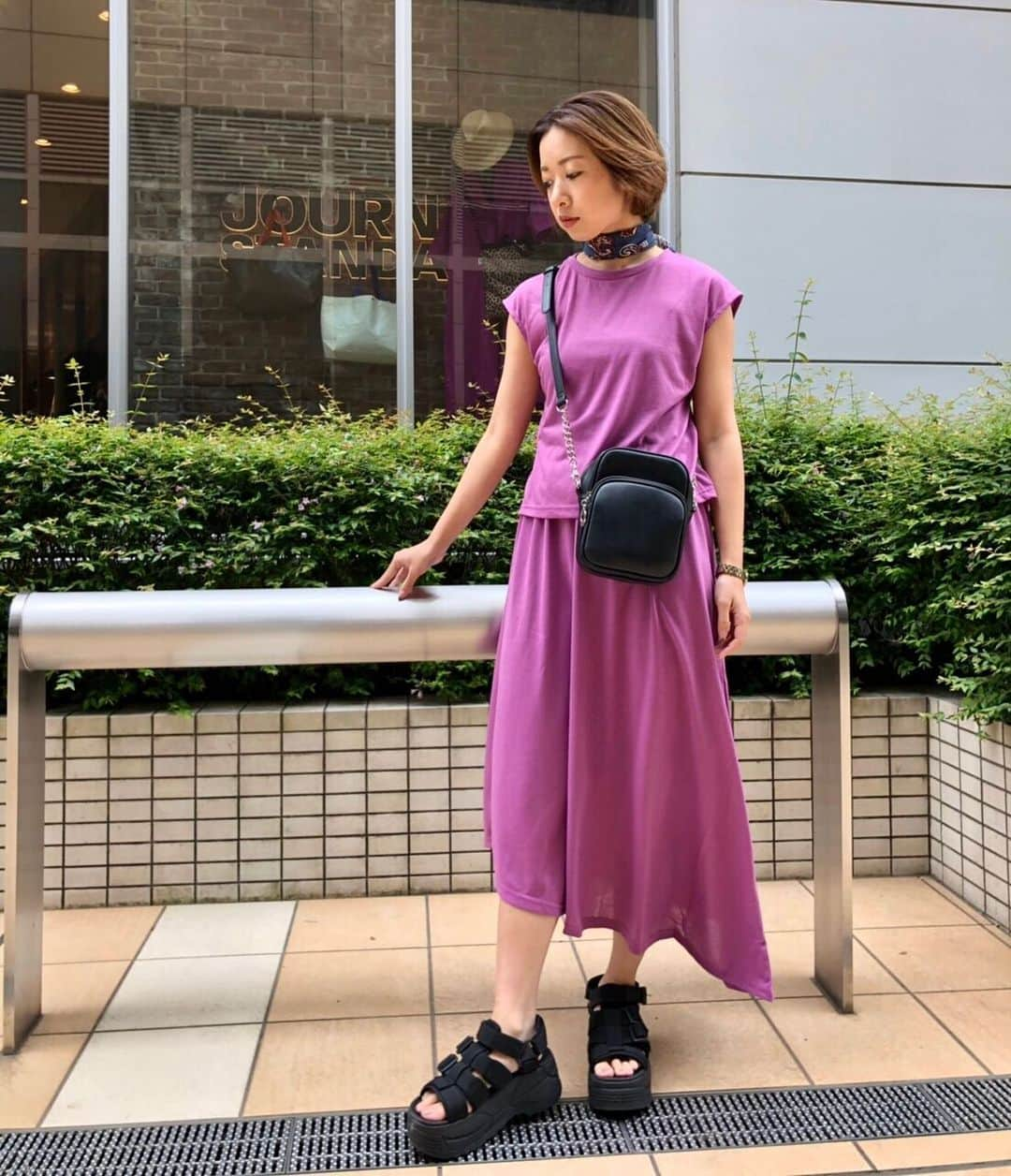 MURUAさんのインスタグラム写真 - (MURUAInstagram)「✔️NEW ARRIVAL ㅤㅤㅤ #バックドロストセパレートワンピース ¥5,900(+tax) PNK.BRN.BLK 発売中 ㅤㅤㅤ @murua_aki coordinate. (159cm) #murua#murua2019summer#coordinate#item#fashion#recomended#style#ootd#manhattanrecords #casual#murua_snap #159cm ㅤㅤㅤ」6月17日 21時41分 - murua_by_staff