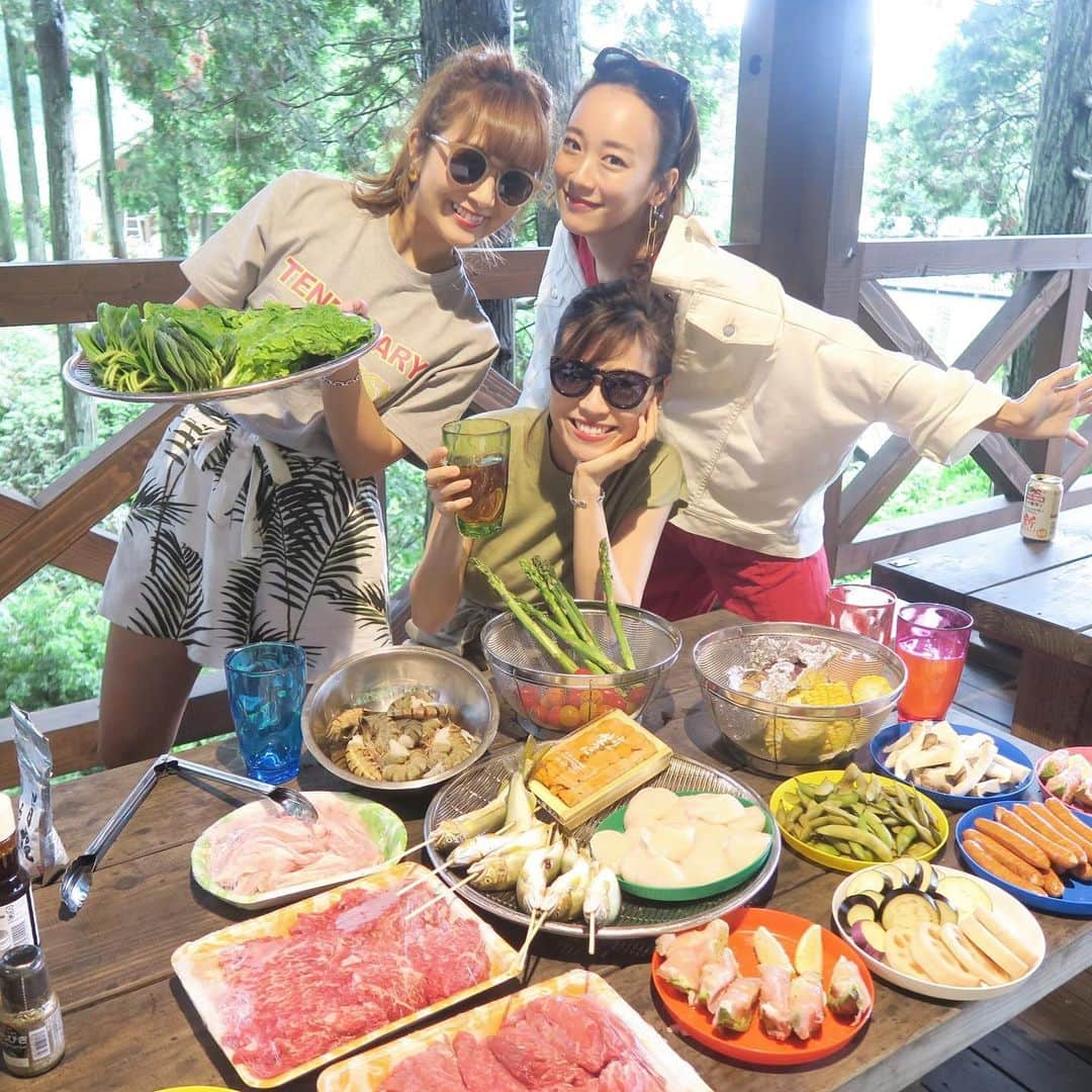 村上沙織さんのインスタグラム写真 - (村上沙織Instagram)「昨日のBBQ🍖 美味しかったー♥️♥️♥️♥️ 次は川でBBQだね‼️ ・ 夏は毎日遊びたい！一日も無駄にしたくない気持ち♥️♥️👍♥️♥️ #BBQ#六甲カンツリーハウス」6月17日 13時35分 - rosysaorimonster