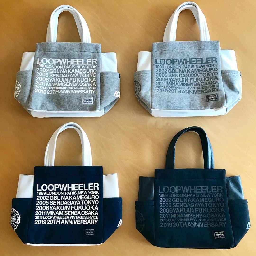 ループウィラーさんのインスタグラム写真 - (ループウィラーInstagram)「. PORTER for LOOPWHEELER 20周年記念小トート 入荷です！ もともとオリジナルで3〜4年に一度くらいのペースで製作しておりました希少なLW小トートがPORTER謹製で登場です！ カラーは4色展開(グレーメランジxホワイトxホワイトPT、グレーメランジxホワイトxグレーPT、マリンxホワイトxホワイトPT、オールブラック)になります。 皆様、是非お早めにお立ち寄りください。 本日も‪19:30‬までご来店お待ちしてます。 #loopwheeler #loopwheelerfukuoka #turiami #madeinjapan #porter #yosidakaban #吉田カバン#ポーター#ループウィラー #ループウィラー福岡 #吊り編み#スウェット#日本製 #福岡#薬院#定番#후쿠오카#스웨트셔츠」6月17日 16時02分 - loopwheelerfukuoka