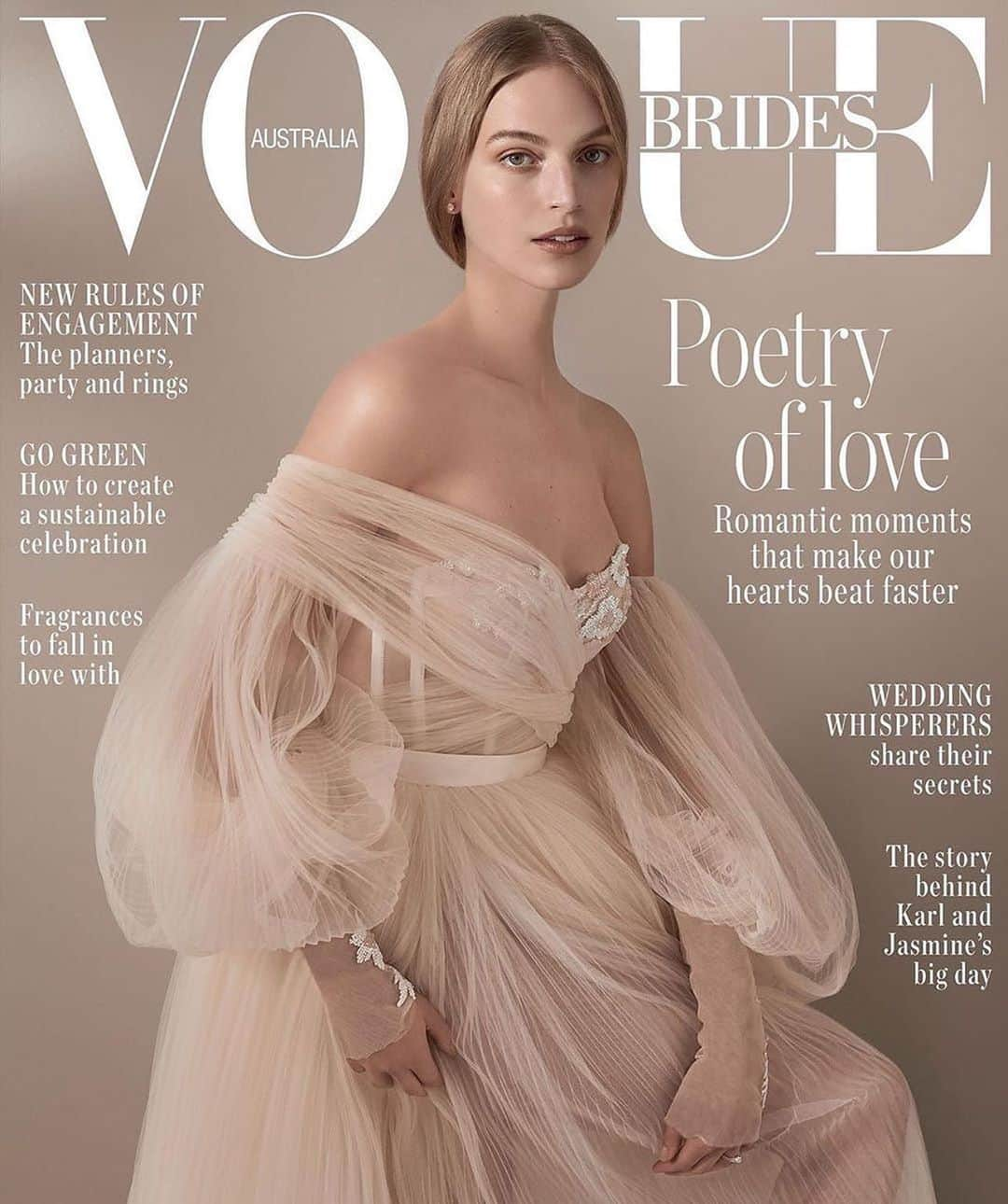 Galia Lahavさんのインスタグラム写真 - (Galia LahavInstagram)「VOGUE BRIDES | Our #Bellina gown on the cover of @voguebridesaustralia featuring the stunning @vanessaaxente #GLCouture  Editor in-chief @edwinamccann  Photographer @hollywardstudio  Styling @kate_darvill  @dionforbrides」6月17日 16時42分 - galialahav