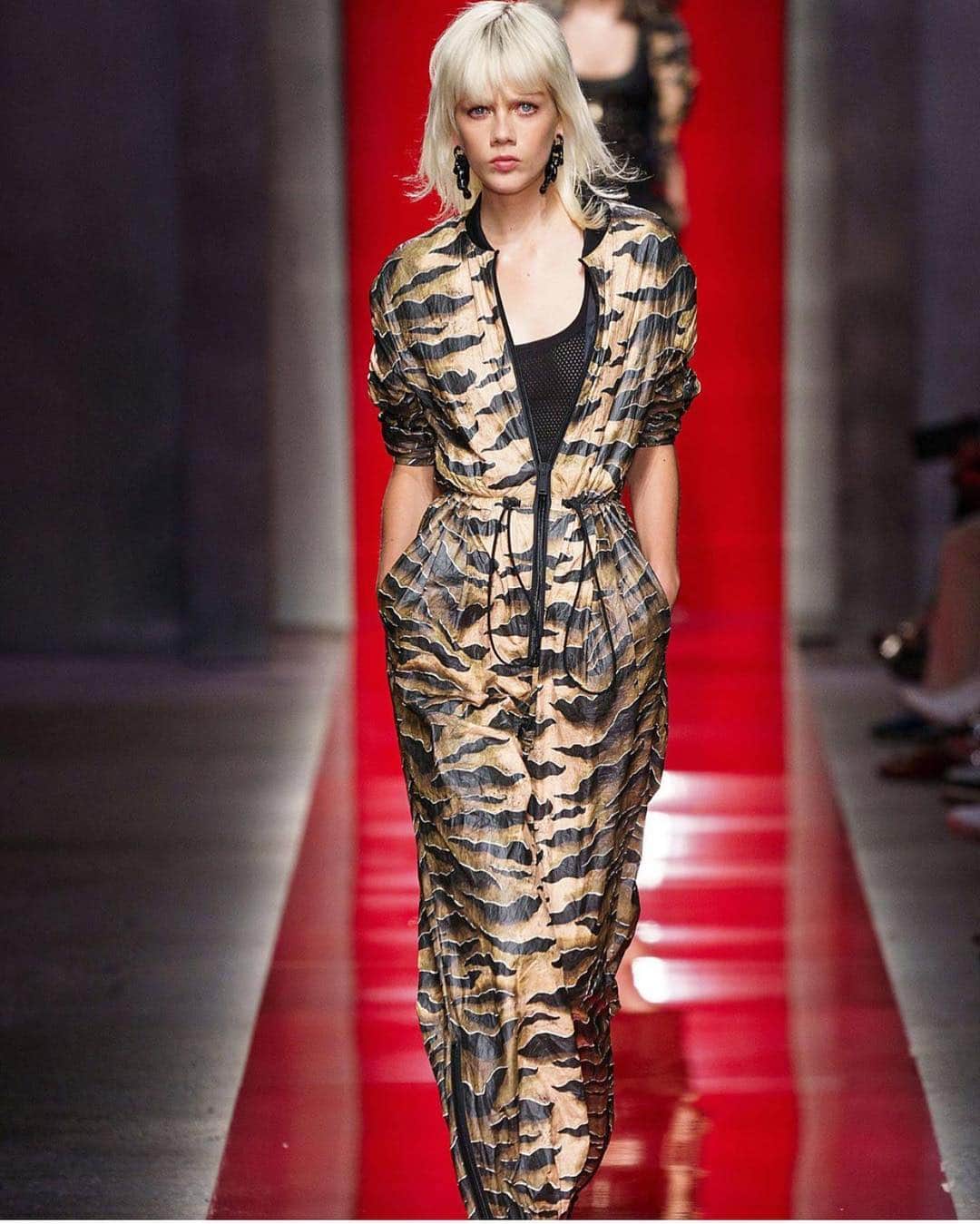 マリヤン・ジョンクマンのインスタグラム：「NO TIME TO PLAY I CAME HERE TO SLAY @dsquared2 🐅🐅🐅🐅🐅🐅🐅🔥🔥🔥🔥🔥」