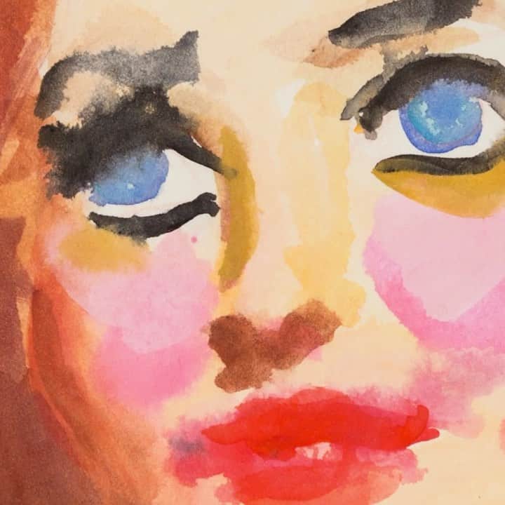 のインスタグラム：「#ExhibitionForNotreDame: This 1995 watercolor by John Currin features in “An Exhibition for Notre-Dame,” now on view at Gagosian, Paris.  John Currin uses classical painterly techniques to portray highly charged social and sexual taboos. With inspirations as diverse as Old Master portraits, pinups, pornography, and B movies, he paints ideational, challengingly perverse images of women, from lusty nymphs to dour matrons. For inquiries regarding available works, please contact notredame@gagosian.com. _______ #NotreDame #RebuildNotreDame #Gagosian John Currin, “Untitled,” 1995, watercolor on paper, framed: 14 × 11 inches (35.6 × 27.9 cm) © John Currin」