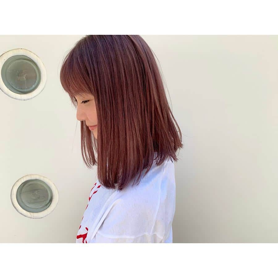 西脇彩華さんのインスタグラム写真 - (西脇彩華Instagram)「＊ 🍓🍓🥰 #haircolor #hair #hairstyle #pink #lavendar  #babypink 🍼♡」6月17日 17時11分 - chapon_930