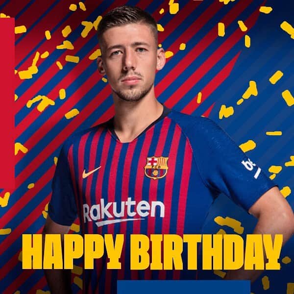 FCバルセロナさんのインスタグラム写真 - (FCバルセロナInstagram)「🎂 Joyeux anniversaire, @clement_lenglet ! 🎁 🎉 Happy Birthday! | ¡Feliz cumpleaños! | Per molts anys! 🎉」6月17日 18時17分 - fcbarcelona