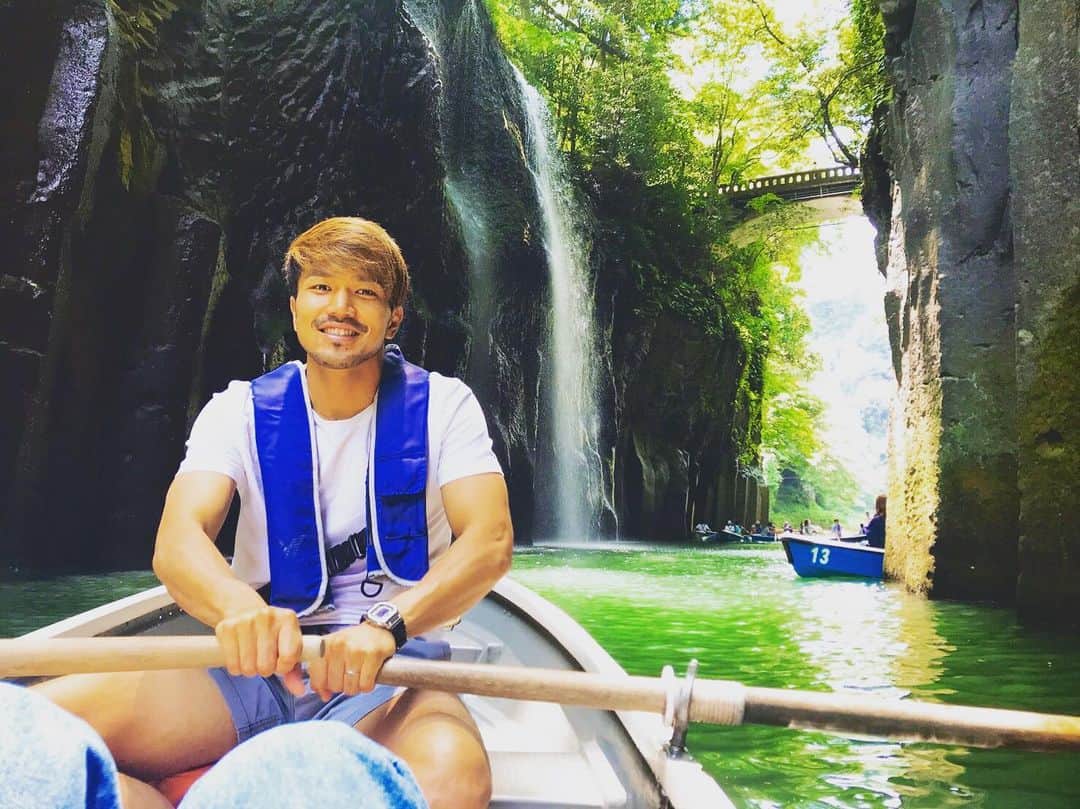 伊佐耕平のインスタグラム：「ボートレース大会優勝🚤  #念願の #高千穂へ #リフレッシュ #優勝」